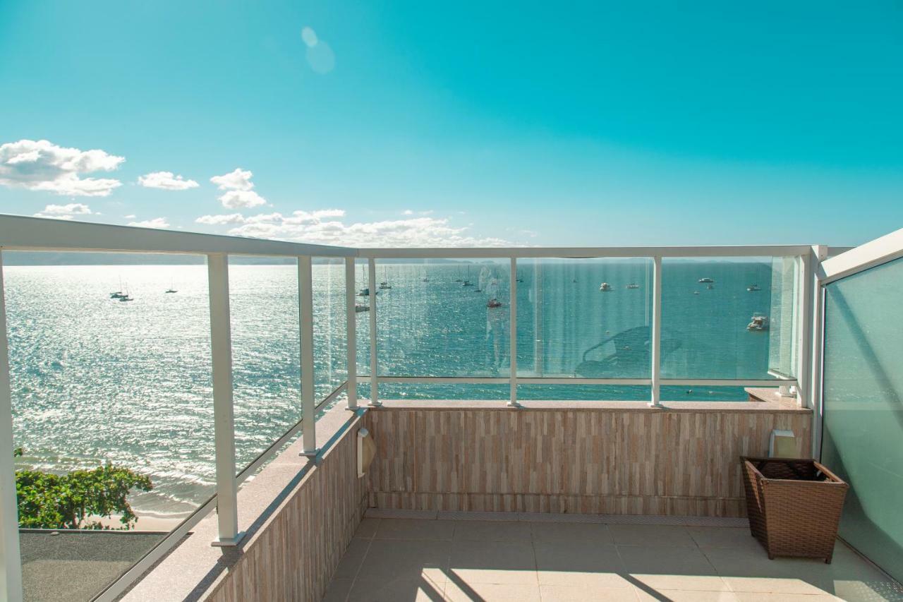Mergulho No Mar De Jurere Com Vista Frontal Florianópolis Kültér fotó