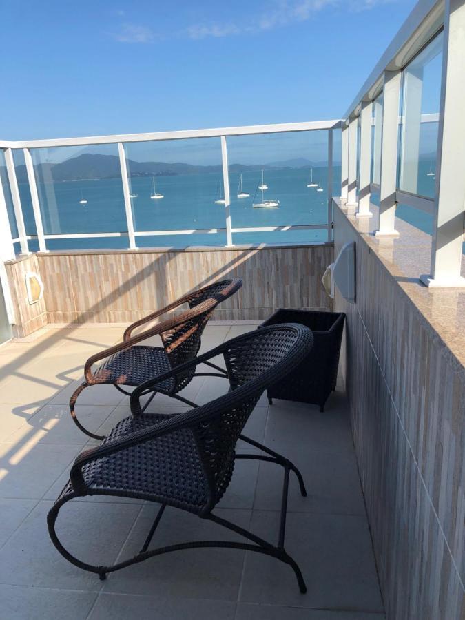 Mergulho No Mar De Jurere Com Vista Frontal Florianópolis Kültér fotó